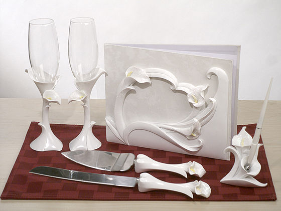 Calla Lily Wedding Accessory Gift Set 1 or Calla Lily Wedding Accessory