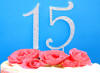 great for birthday or anniversary - 2 numbers on top of cake