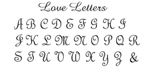 monogram wedding cake topper love letters fonts
