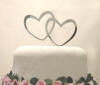 wmi double hearts #1 wedding cake topper