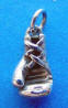 sterling silver 3-d boxing glove charm