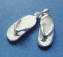 sterling silver beach sandals charm