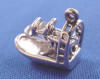 sterling silver 3-d airboat swamp bayou charm