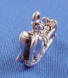 sterling silver 3-d praying angel at cradle charm