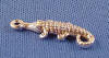 small sterling silver 3-d alligator charm
