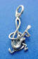sterling silver music charm