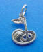 sterling silver golf 18th hole charm