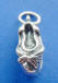 sterling silver ballet slippers charm