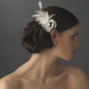 floral feather galore wedding hair comb