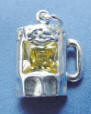 sterling silver beer mug charm