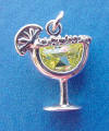 sterling silver margarita charm