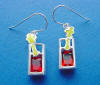 sterling silver bloody mary earrings