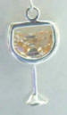 sterling silver white wine earrings
