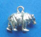 sterling silver 3-d bear charm