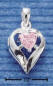 sterling silver october heart birthstone charm