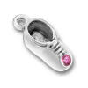 sterling silver october baby bootie birthstone charm