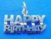 sterling silver happy birthday charm