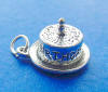 sterling silver birthday cake charm