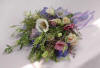 fortune wedding bouquet of mixed flower and herbs