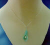 sterling silver amazonite calla lily necklace