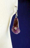 amethyst calla lily earrings