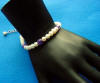 sterling silver freshwater pearl genuine amethyst bracelet