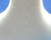 back of necklace with sterling silver freshwater pearl extender