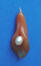 hand-carved carnelian gemstone calla lily pendant