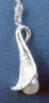 karen hill tribe thai silver calla lily pendant