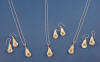 bridesmaids mother of pearl calla lily wedding jewelry