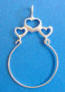 sterling silver charm holder pendants for necklaces