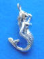 sterling silver mermaid wedding cake charms for your bridesmaid charm cake also called a ribbon pull