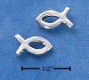 sterling silver christian fish earrings