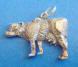 sterling silver cow charm