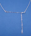 same 16" omega necklace with chain extender shortened
