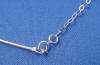 sterling silver 4" necklace extender has spring-ring clasp on one end to attach to necklace
