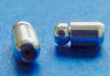 Silver-plated safety nut with rubber inside - great for earwires