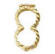 14k gold rope figure 8 necklace shortener clasp