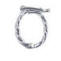 sterling silver twist design necklace shortener clasp