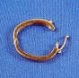 necklace shortener clasp shown open with safety clasp