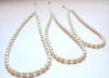 3 flower girl pearl necklaces - each one is made to fit each girl