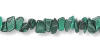 genuine malachite gemstone chips for your sterling silver anklet