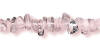 genuine rose quartz gemstone chips for your handcrafted sterling silver anklet