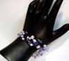 bridesmaid 5-strand pearl and crystal illusion wedding bracelet