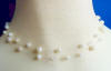 double-strand pearl and crystal illusion necklace - great idea for wedding jewelry - for the bride and bridesmaid