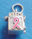 sterling silver pink ribbon breast cancer awareness ribbon prayer box