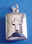 sterling silver cross prayer box charm