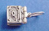 sterling silver small bible prayer box charm