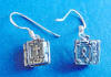 sterling silver prayer box earrings