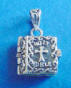 sterling silver holy bible with cross prayer box pendant